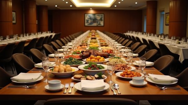 Buffet debout ou service assis : ce qui change vraiment pour un repas de midi en entreprise